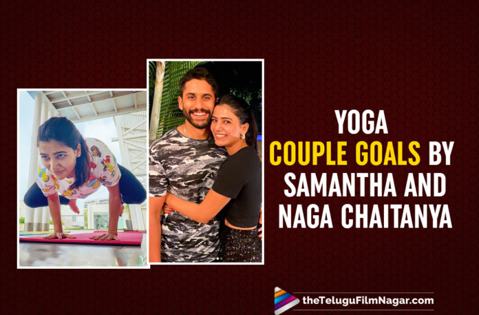 Samantha And Naga Chaitanya Are Performing Couple Yoga
