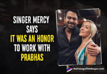 Singer Mercy Calls Prabhas A Phenomenon And Says It Was An Honor To Work With Him