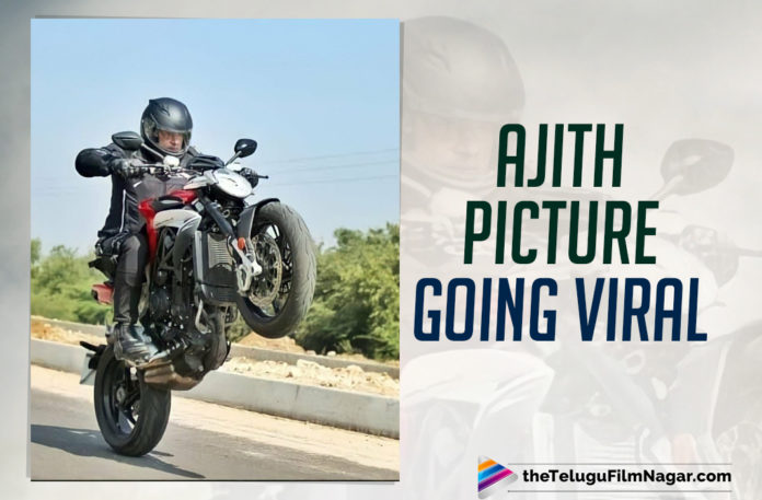 Valimai: THIS Picture Of Ajith’s Wheelie On A Superbike Is Going Viral
