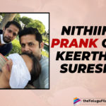 Rang De: Nithin Pulls A Silly Prank On Keerthy Suresh While She Takes A Nap On Sets
