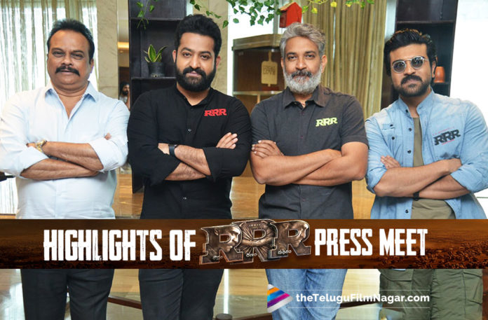 RRR Movie Press Meet Highlights: Rajamouli Compares RRR And Baahubali