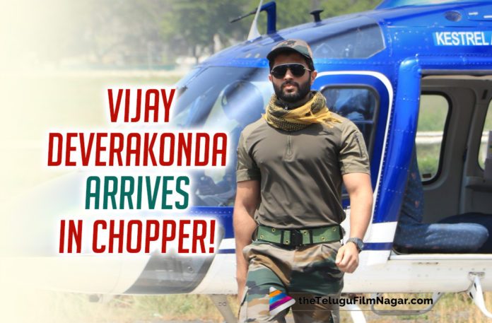 WOW! Vijay Deverakonda Arriving In Chopper For His Next Movie Launch Event,Telugu Filmnagar,Latest Telugu Movies 2022,Telugu Film News 2022,Tollywood Movie Updates,Latest Tollywood Updates,Latest Film Updates,Tollywood Celebrity News, Star director of Tollywood Puri Jagannadh,Puri Jagannadh,Director Puri Jagannadh,Puri Jagannadh Movies,Puri Jagannadh Latest Movie Updates,Puri Jagannadh latest Updates,Puri Jagannadh Movies,Puri Jagannadh Super Hit movies,Puri Jagannadh Upcoming Movies, Puri Jagannadh and Vijay Deverakonda joined hands for their second collaboration,JGM (Jana Gana Mana) Vijay’s next film kick-started today in Mumbai in grand manner, Arjun Reddy actor Vijay Deverakonda arrived at Racecourse ground in Mumbai in a special chopper,Vijay Wear Army Dress,Rowdy Star is playing the role of a soldier in his next Movie,Vijay Shared a sneak peek as he enjoyed the chopper ride ahead of the big launch event,Vijay Wrote H-60 to Touchdown in Twitter, Vijay’s next with Puri Jagannadh is titled Jana Gana Mana,Vijay Deverakonda in the role of a boxer in Liger Movie,Liger Movie hit Theatres Soon,Liger movie Written and directed by Puri Jagannadh,Liger stars Ananya Panday,Mike Tyson will be seen in a special cameo appearance,Liger is scheduled to release on 25th August, Vijay Deverakonda And Puri Jagannadh 2nd Film,Vijay Deverakonda And Puri Jagannadh 2nd Film Titled JGM,Vijay Deverakonda And Puri Jagannadh 2nd Film Titled Jana Gana Mana,Vijay Deverakonda And Puri Jagannadh 2nd Film Titked Officially Launched JGM:Jana Gana Mana, Jana Gana Mana released an official poster on their Twitter, film will be produced by Puri Jagannadh, Charmee Kaur and Vamshi Paidipally under the banners of Puri Connects and Srikara Studios,JGM will be released on 3rd August, 2023, Puri Jagannadh Next Project,Puri Jagannadh is reuniting with Rowdy Star Vijay Deverakonda in an upcoming action entertainer,makers released an announcement poster online to inform that their next mission launch will be tomorrow at 02:20 on march 29th, Vijay Deverakonda is in lead role for Puri’s dream project,Vijay Deverakonda and Puri Jagannadh Team up Again,#VijayDeverakonda,#PuriJagannadh,#Janaganamana,#Liger