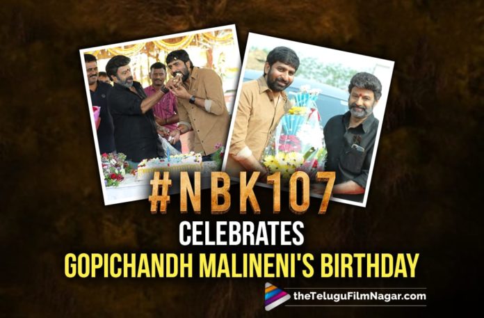 Team NBK107 Celebrates Gopichandh Malineni’s Birthday,Telugu Filmnagar,Latest Telugu Reviews,Latest Telugu Movies 2022,Telugu Movie Reviews,Telugu Reviews,Latest Tollywood Reviews, NBK107,NBK107 Upcoming Movie,NBK107 latest Movie Updates,NBK107 New Updates,NBK107 Gopichandh Malineni Movie,Gopichandn Malineni Upcoming Movie NBK107,Gopichandh Malineni Birthday, Director Gopichandh Malineni Birthday,Gopichandh Malineni HBD,Gopichandh Malineni New Movie with Balakrishna,Gopichandh Malineni NBK107 High Voltage Action Movie, NBK107 Shooting Updates,NBK107 Shooting Latest Updates,Team NBK107 celebrated Gopichandh’s birthday on 13th March on the sets,Team NBK107 celebrated Gopichandh’s birthday, Team NBK107 Celebrating Massive director Gopichandh’s birthday on sets,NBK107 Gorgeous lady Shruti Haasan on board,Shruti Haasan with Balakrishna,Sandalwood star Dhuniya Vijay in NBK107 Movie, Varalaxmi Sarathkumar in NBK107 Movie,Thaman s Music Composer for NBK107 Movie