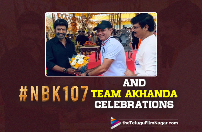 Team NBK107 Congratulates Team Akhanda On A Rare Feat,Telugu Filmnagar,Latest Telugu Movies 2022,Telugu Film News 2022,Tollywood Movie Updates,Latest Tollywood Updates, NBK107,NBK107 Congratulates,NBK107 Movie Update,NBK107 Telugu Movie,Balakrishna Akhanda Movie,Akhanda MOvie completes 100days, NBK107 TEam Congratulates Team Akhanda,Akhanda Rare Feat,Director Boyapati Sreenu,Akhanda Movie Director Boyapati Sreenu, Akhanda 100 days celebrations STBC grounds in Kurnool on 12th March,Akhanda 100 days Celebrations on 12th march at STBC Grounds, 100 days celebrations event Name Akhanda Kruthagnatha Sabha,Akhanda Kruthagnatha Sabha,Duniya Vijay with Balakrishna,Duniya Vijay Join the Sets of #NBK107 Movie,Duniya Vijay in Shooting,Duniya Vijay Tollywood Updates, Shruti Haasan,Actress Shruti Haasan,Heroine Shruti Haasan,Shruti Haasan with Bala Krishna,Shruti Haasan in Balakrishna Upcoming Movie #NBK107, #NBK107 First Look Poster Released,#NBK107 First Look Poster,Thaman s Music Composer For #NBK107 Movie,Music Director Thaman s,Varalaxmi Sarathkumar in Balakrishna Movie, #NBK107,#balakrishna
