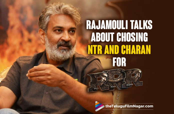 Ram Charan And Jr NTR Were Chosen For RRR Based On Their Emotions Says SS Rajamouli,Telugu Filmnagar,Latest Telugu Reviews,Latest Telugu Movies 2022,Telugu Movie Reviews,Telugu Reviews,Latest Tollywood Reviews, RRR,RRR Movie,RRR Telugu Movie,RRR Movie Latest Updates,RRR Latest Songs,RRR Promo Song,RRR Celebration Song,RRR Movie on 25th March 2022,Ram charna and Jr NTR,SS Rajamouli About JR NTR and Ram charan, SS Rajamouli, India’s top director,Rajamouli also said that the selection of the actors was also based on their emotions and inner thoughts, RRR is produced by DVV Entertainments,RRR film is going to be released in multiple languages across the world, M. M. Keeravani Music Director For RRR Movie, M. M. Keeravani Music Director,Ram Charan as Alluri Sitarama Raju,NTR plays the role of Komaram Bheem,RRR Movie Songs,RRR Movie Super Hit Songs, RRR Movie on March 25th,Jr NTR and Ram Charan Multistarrer Big Buget Film RRR,Alia Bhatt with Ram charan,Olivia Morris with Jr NTR,Bollywood hero Ajay Devgn in RRR Movie, Shriya Saran play lead roles In RRR Movie,#RRR