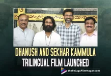 Dhanush And Sekhar Kammula’s Pan-India Film Is Officially Launched Today, Dhanush And Sekhar Kammula’s Pan-India Film, Dhanush Sekhar Kammulas Movie Launched, Sekhar Kammulas Movie Launched, Superstar Dhanush, Sekhar Kammulas Trilingual Movie Launched, Dhanush Trilingual Movie Launched, Director Sekhar Kammula, Dhanush, Samyuktha Menon, G. V. Prakash Kumar, Venky Atluri, sir, sir 2023, sir Movie, sir Telugu Movie, sir Movie Latest News, sir Telugu Movie Update, sir Movie Live Updates, sir Movie Latest News And Updates, Latest Telugu Movies News, Telugu Film News 2022, Tollywood Movie Updates, Latest Tollywood Updates, Telugu Filmnagar