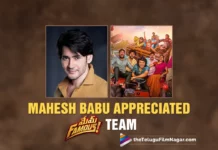 Mahesh Babu Appreciated Mem Famous Team