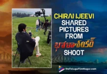 Chiranjeevi Shared Pictures From Switzerland Shoot Of Bholaa Shankar