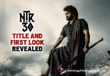 Title Of NTR30 Confirmed And First Look Out