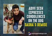 Adivi Sesh Expresses Condolences On The Dog Sasha’s Demise